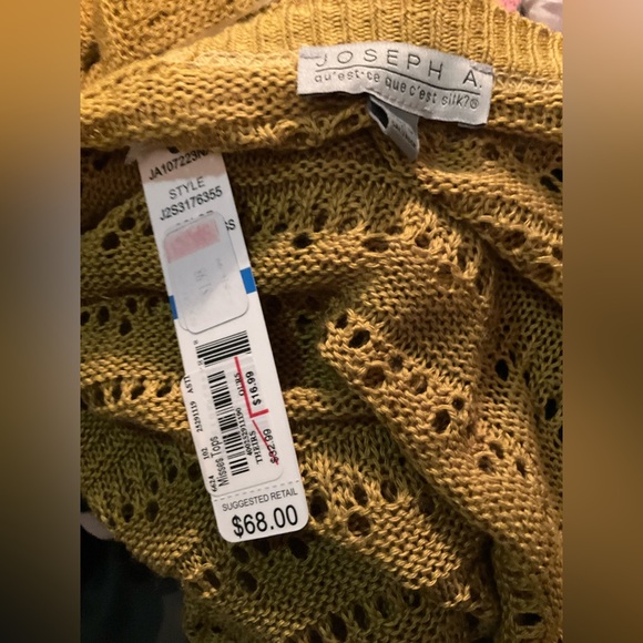 Joseph A. Large olive open cardigan - Picture 3 of 3